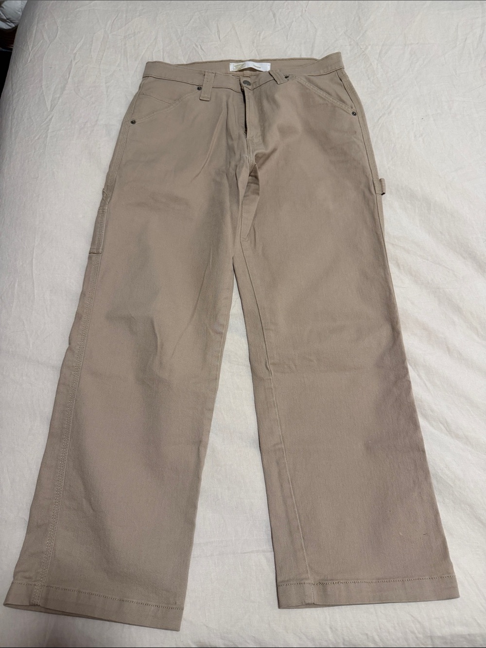 Levi's Tan Cargo-Style Work Pants
